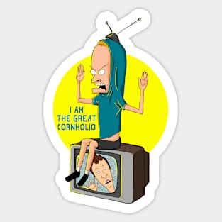 Cornholio and Butthead TV Sticker